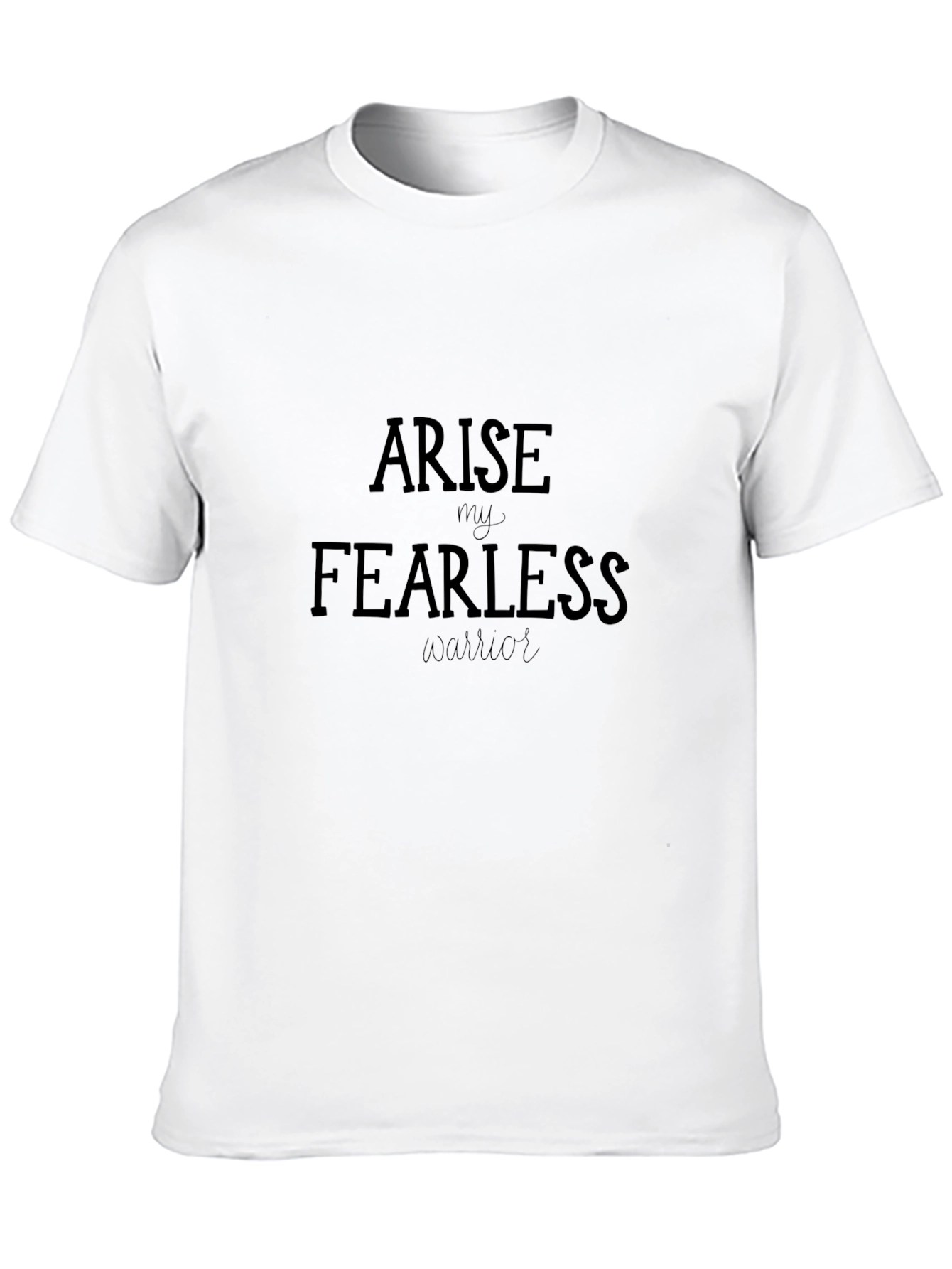 Arise Fearless Warrior Graphic Tee - Black