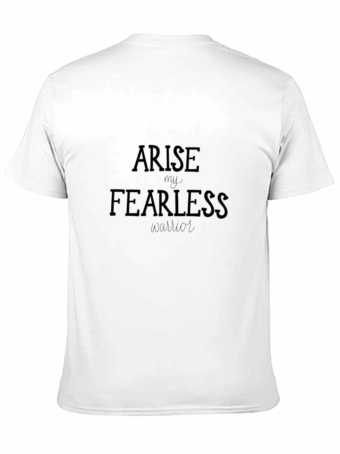 Arise Fearless Warrior Graphic Tee - Black