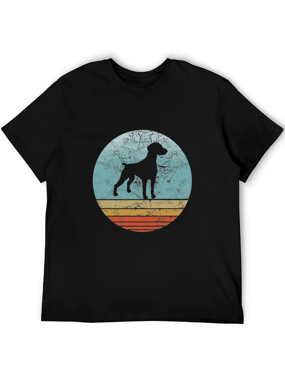 Vintage Dog Silhouette Graphic Tee