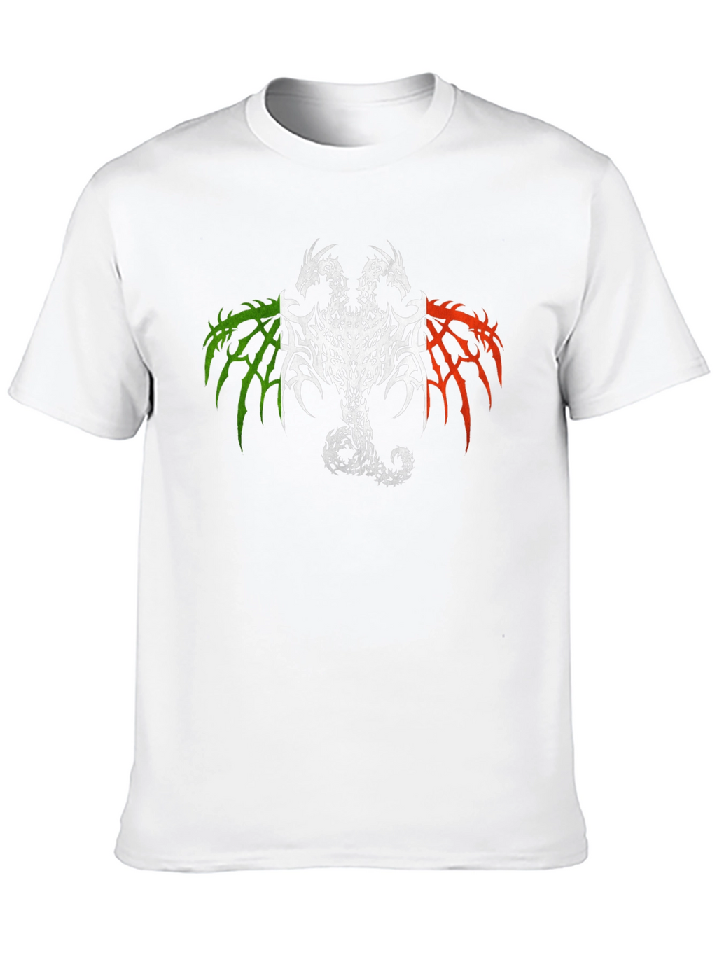 Two Headed Dragon Graphic Tee - Black
