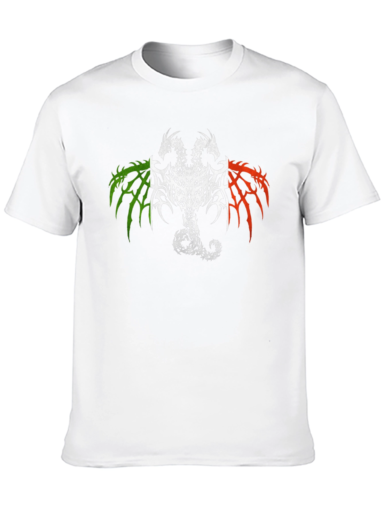 Two Headed Dragon Graphic Tee - Black