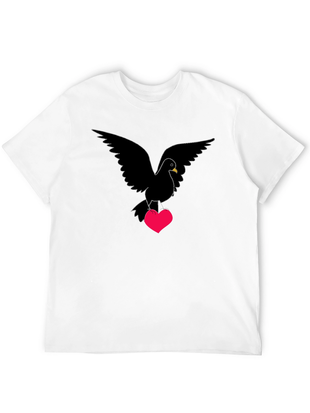 Dove Heart T-Shirt - Love Bird Graphic Tee