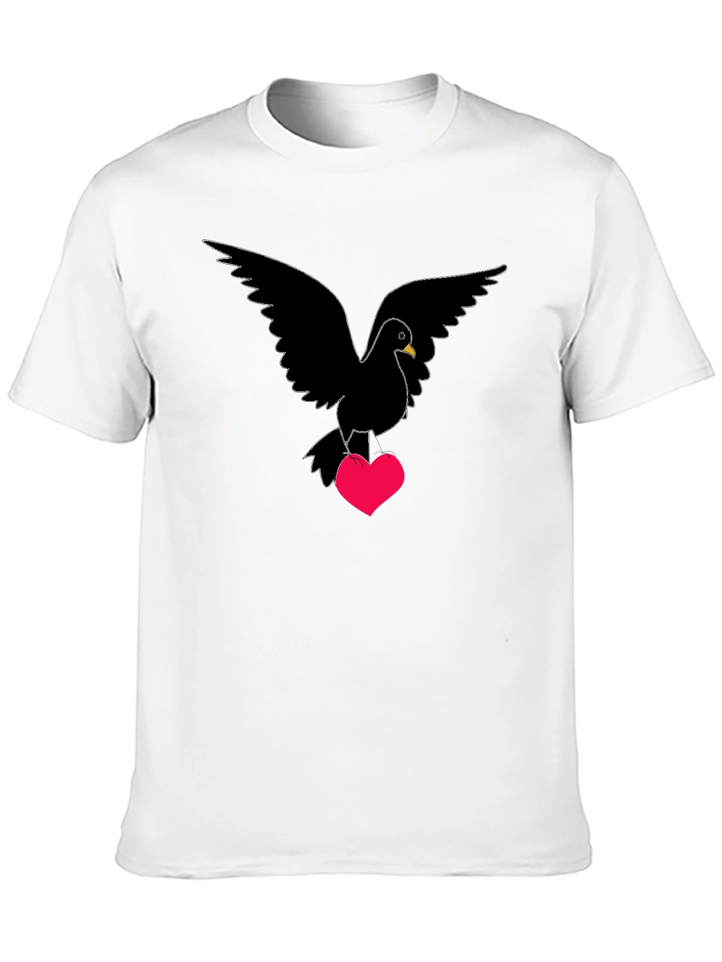 Dove Heart T-Shirt - Love Bird Graphic Tee