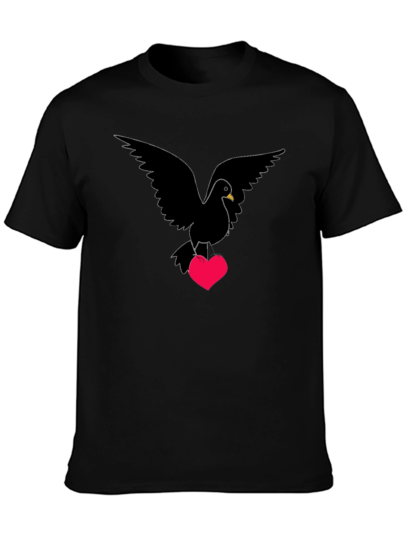 Dove Heart T-Shirt - Love Bird Graphic Tee