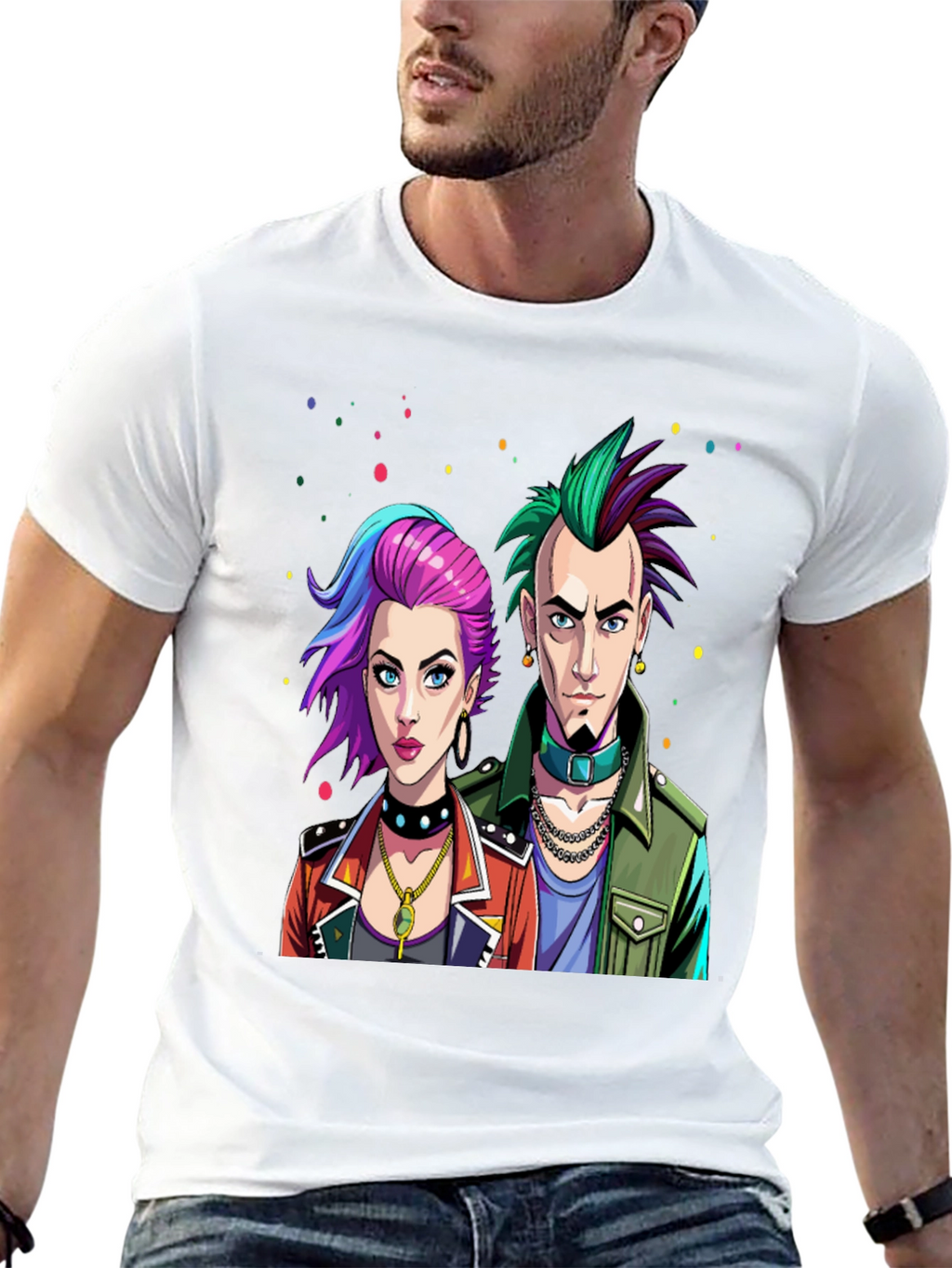 Punk Rock Style Graphic Tee
