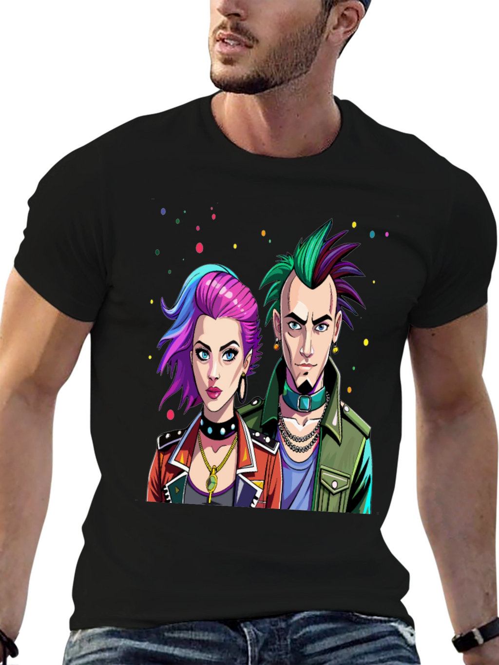 Punk Rock Style Graphic Tee