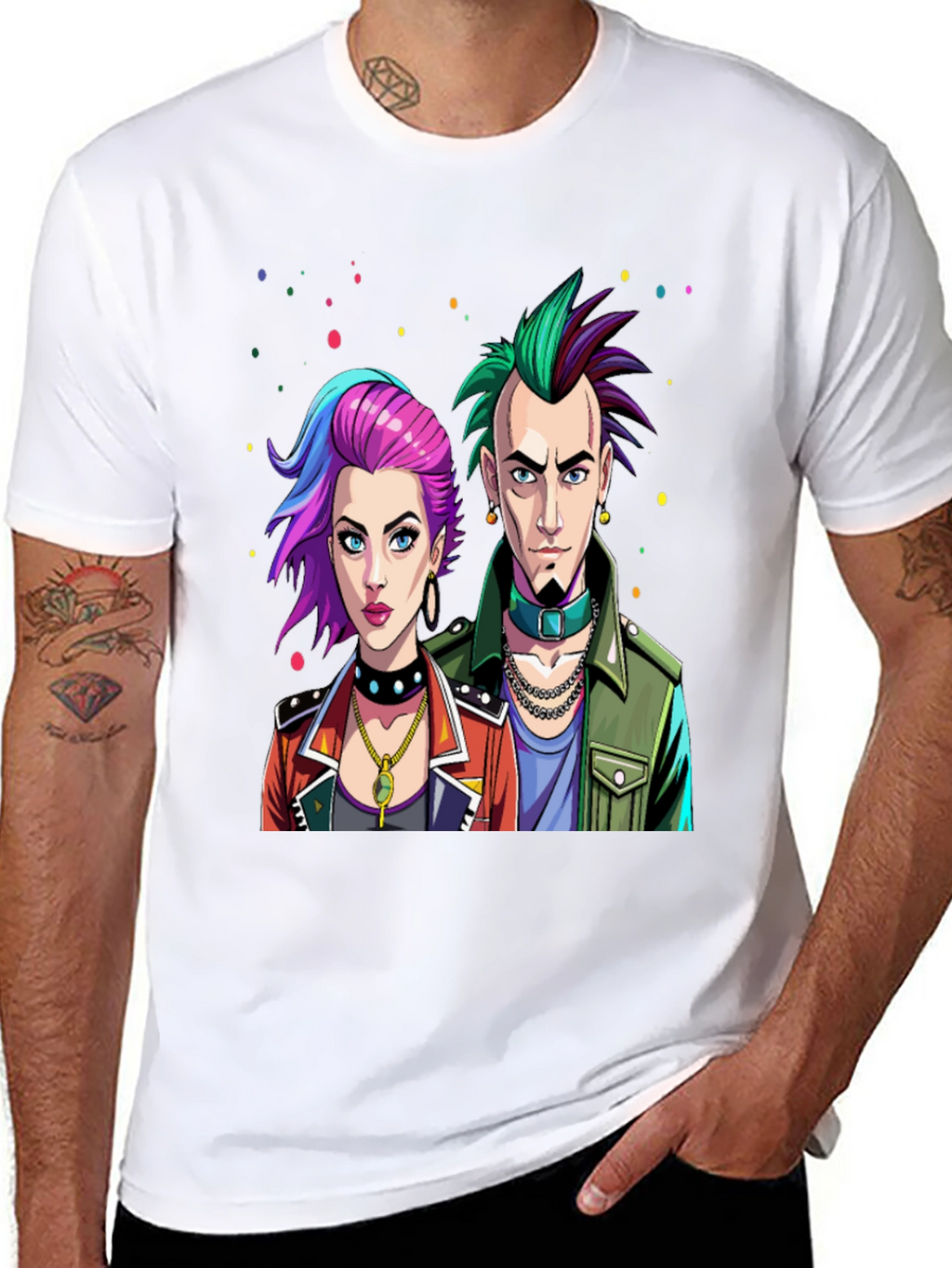 Punk Rock Style Graphic Tee