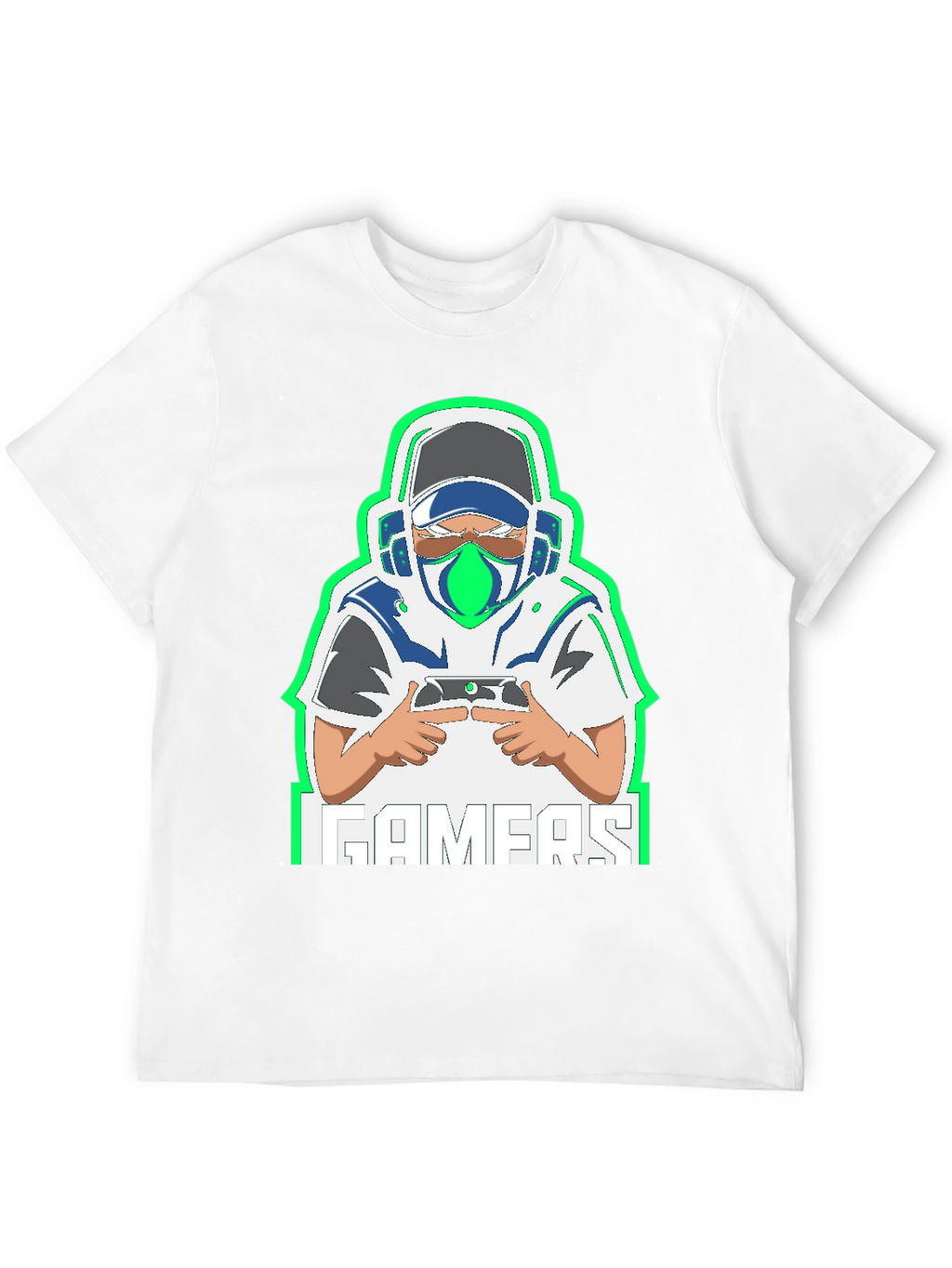 Gamer Graphic Tee - Black Cotton Blend