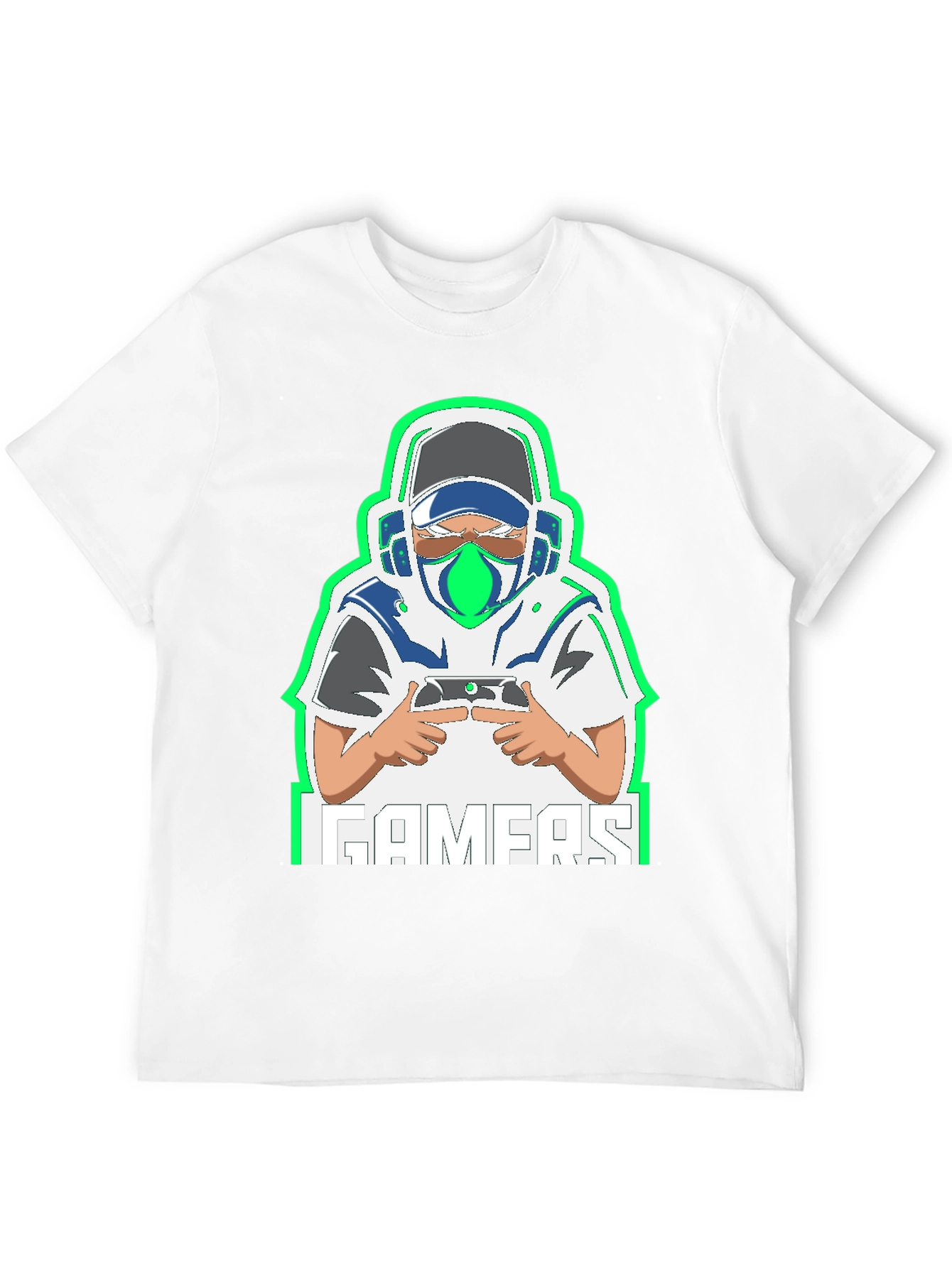 Gamer Graphic Tee - Black Cotton Blend