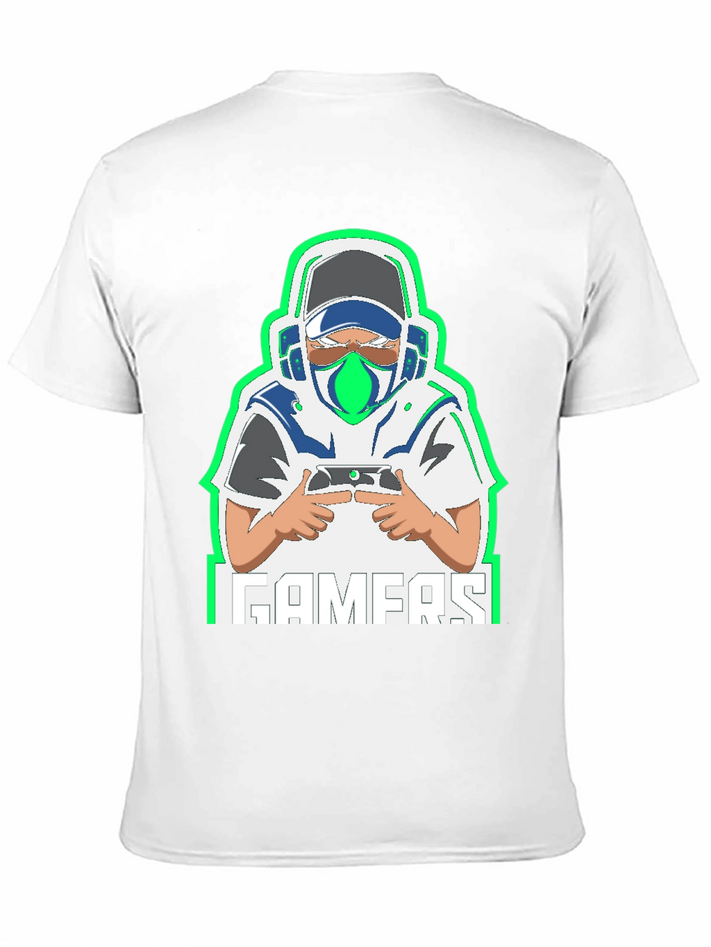 Gamer Graphic Tee - Black Cotton Blend