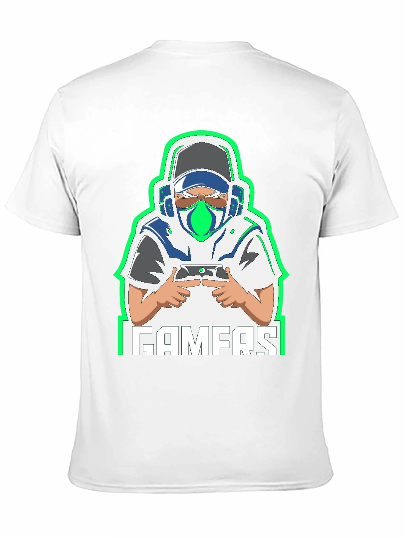 Gamer Graphic Tee - Black Cotton Blend