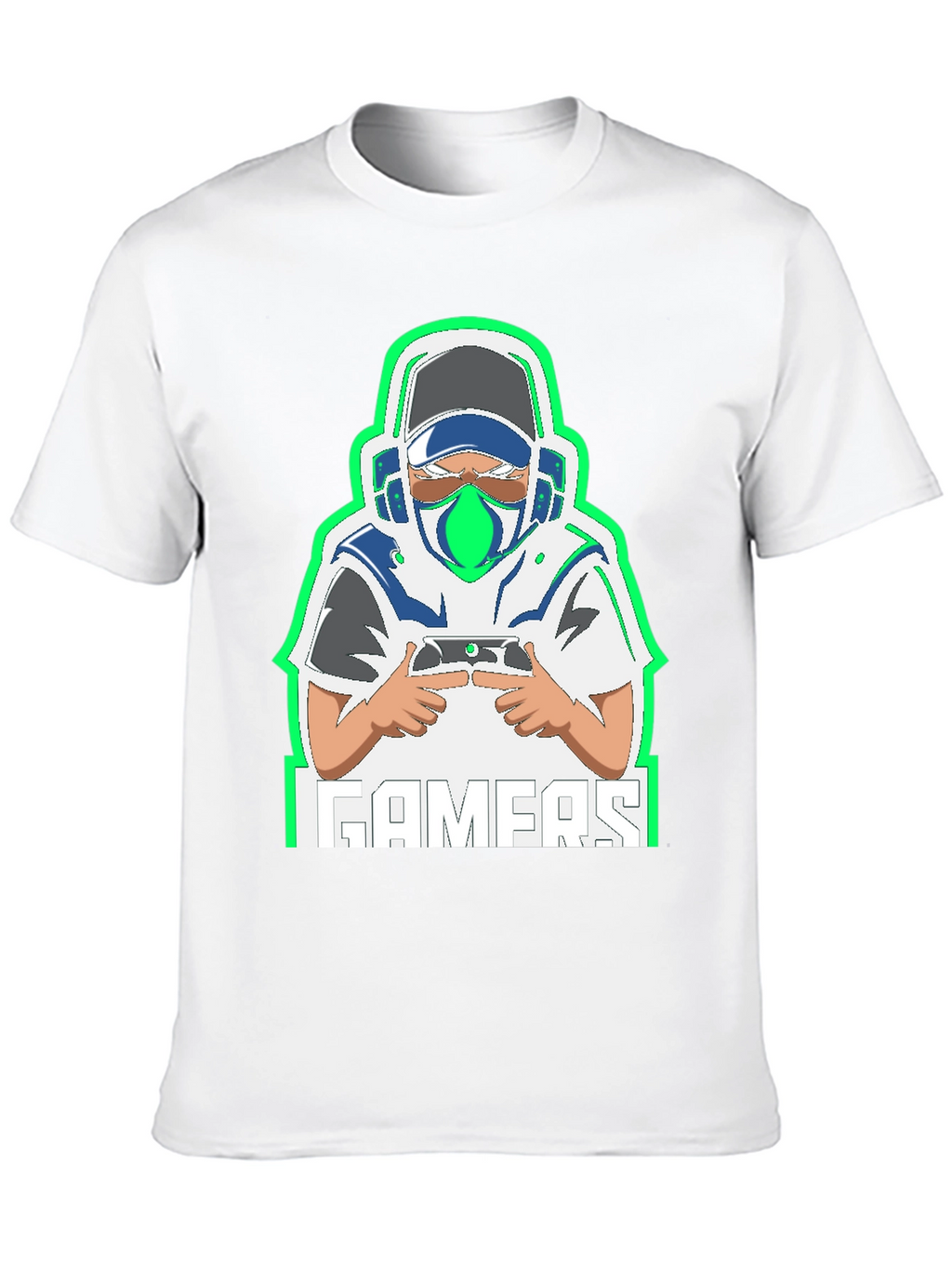 Gamer Graphic Tee - Black Cotton Blend