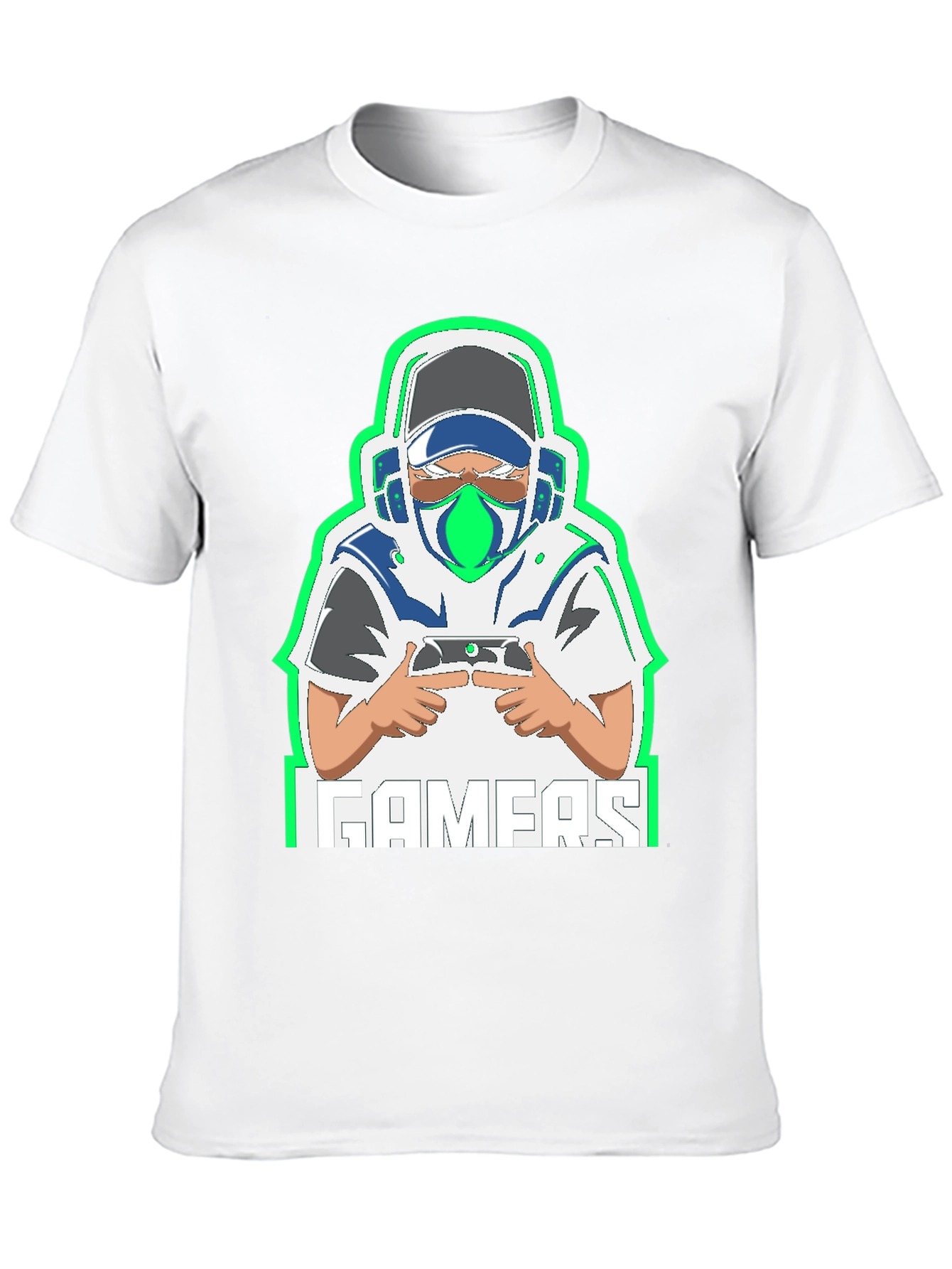 Gamer Graphic Tee - Black Cotton Blend