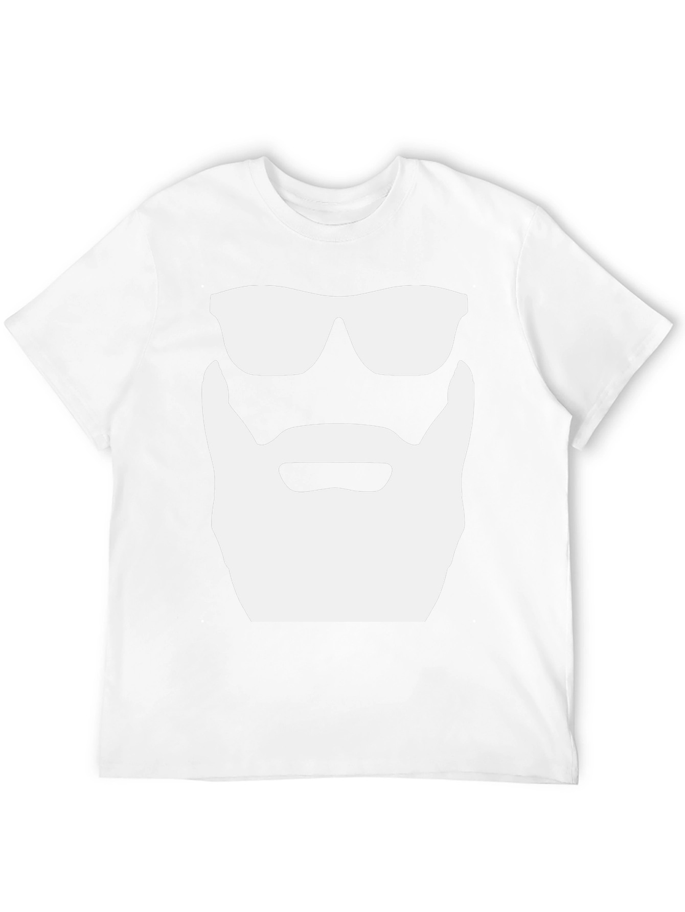 Cool Beard & Shades Graphic Tee - Classic Black T-Shirt