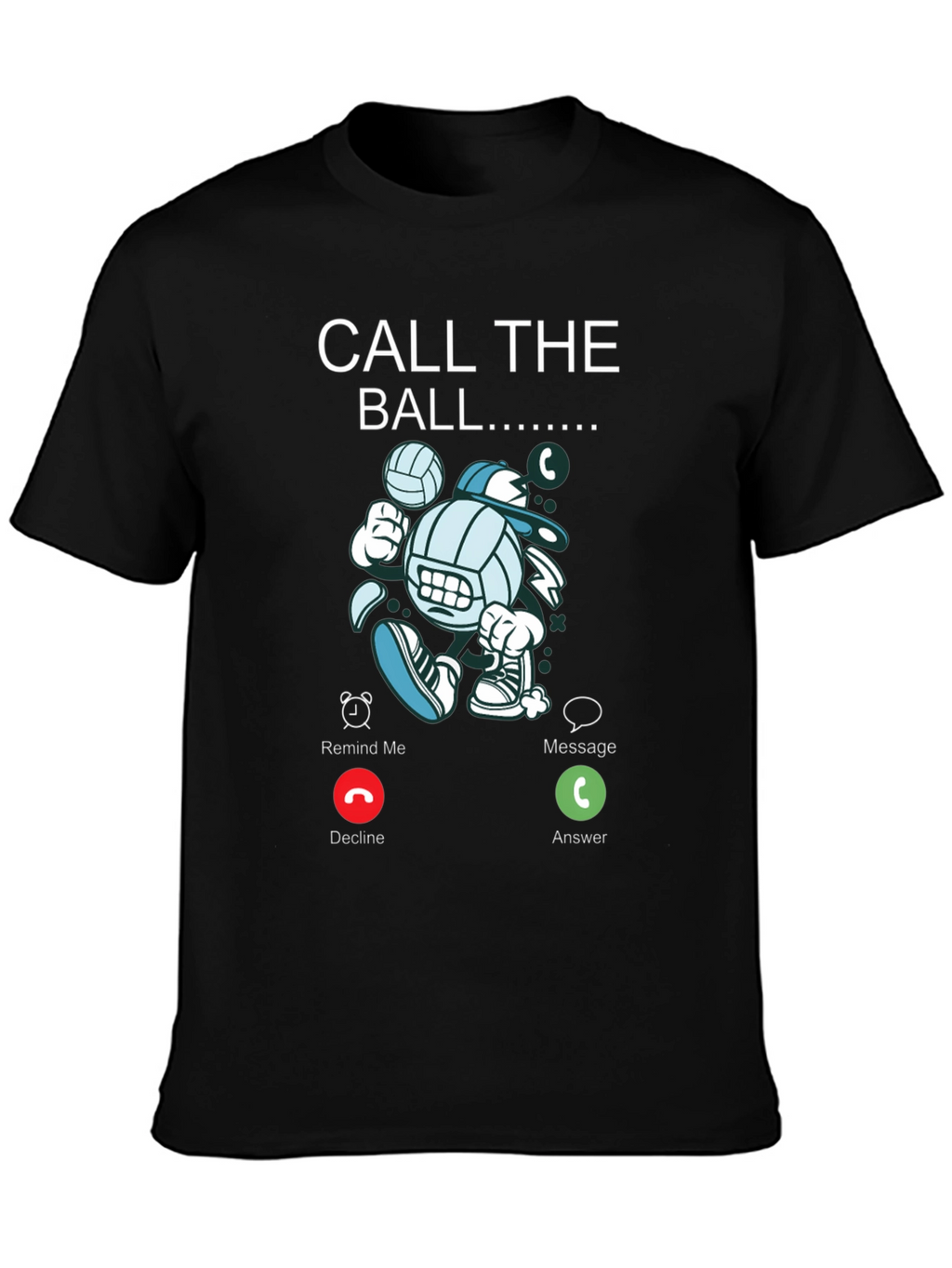Call The Ball Graphic Tee - Volleyball Lovers T-Shirt