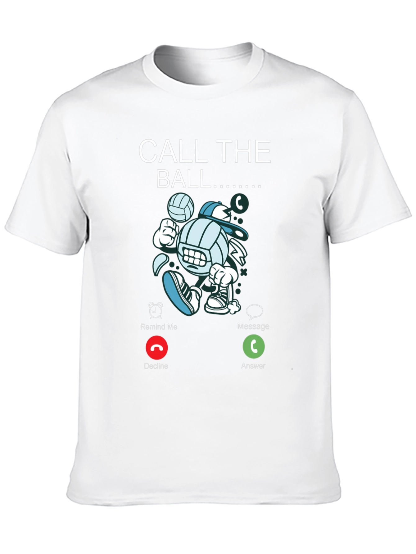 Call The Ball Graphic Tee - Volleyball Lovers T-Shirt