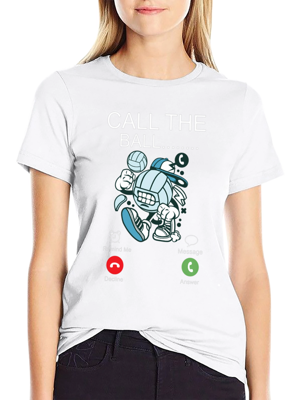 Call The Ball Graphic Tee - Volleyball Lovers T-Shirt
