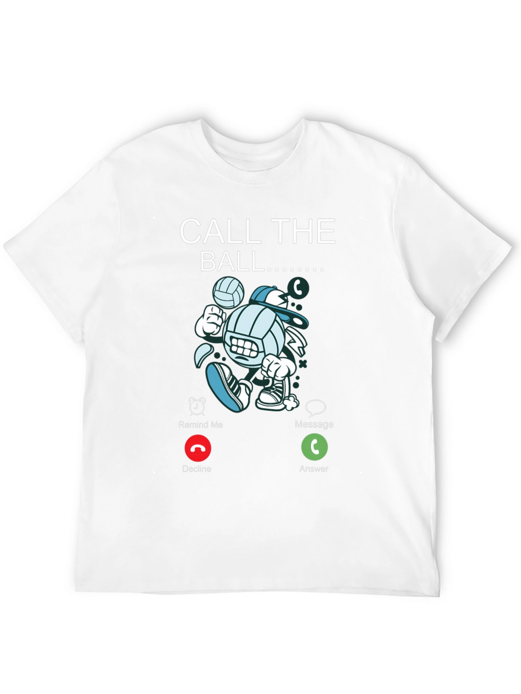 Call The Ball Graphic Tee - Volleyball Lovers T-Shirt