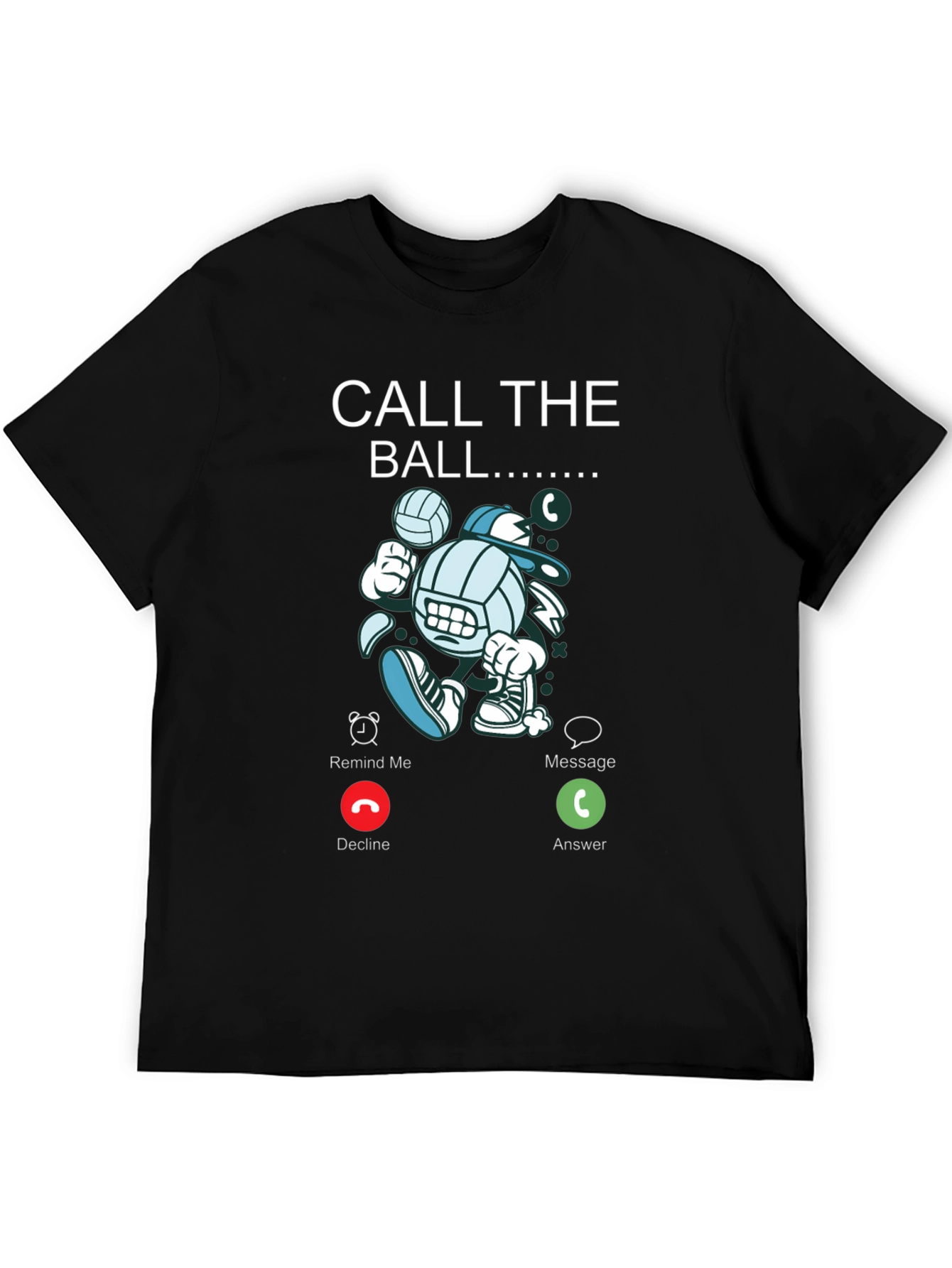 Call The Ball Graphic Tee - Volleyball Lovers T-Shirt