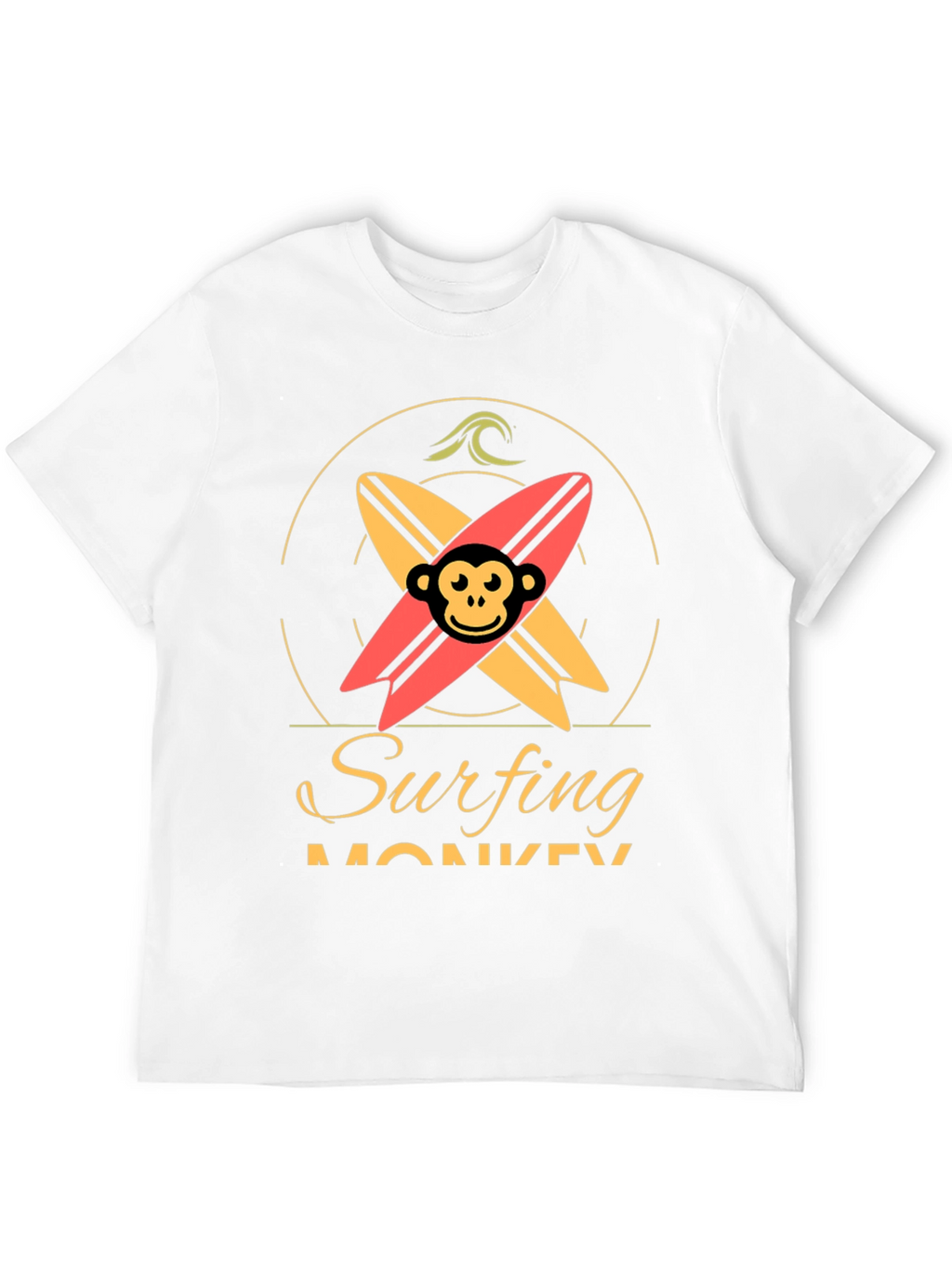 Surfing Monkey Graphic Tee