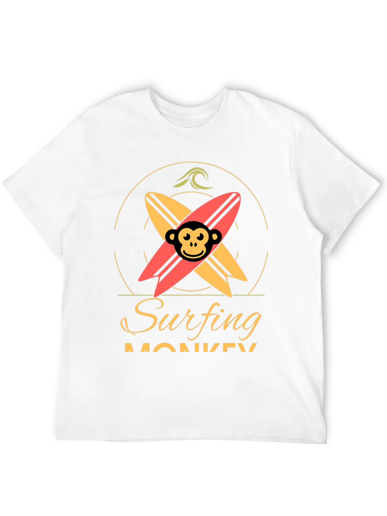 Surfing Monkey Graphic Tee