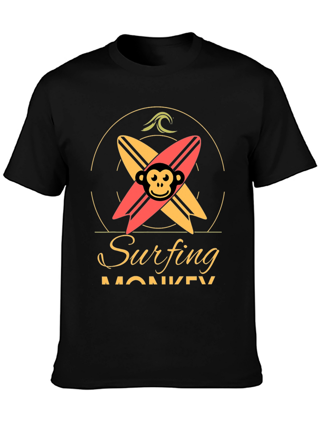 Surfing Monkey Graphic Tee