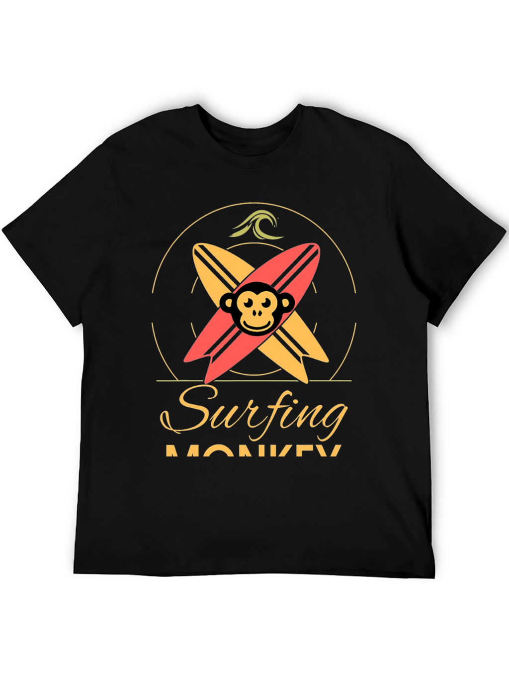 Surfing Monkey Graphic Tee
