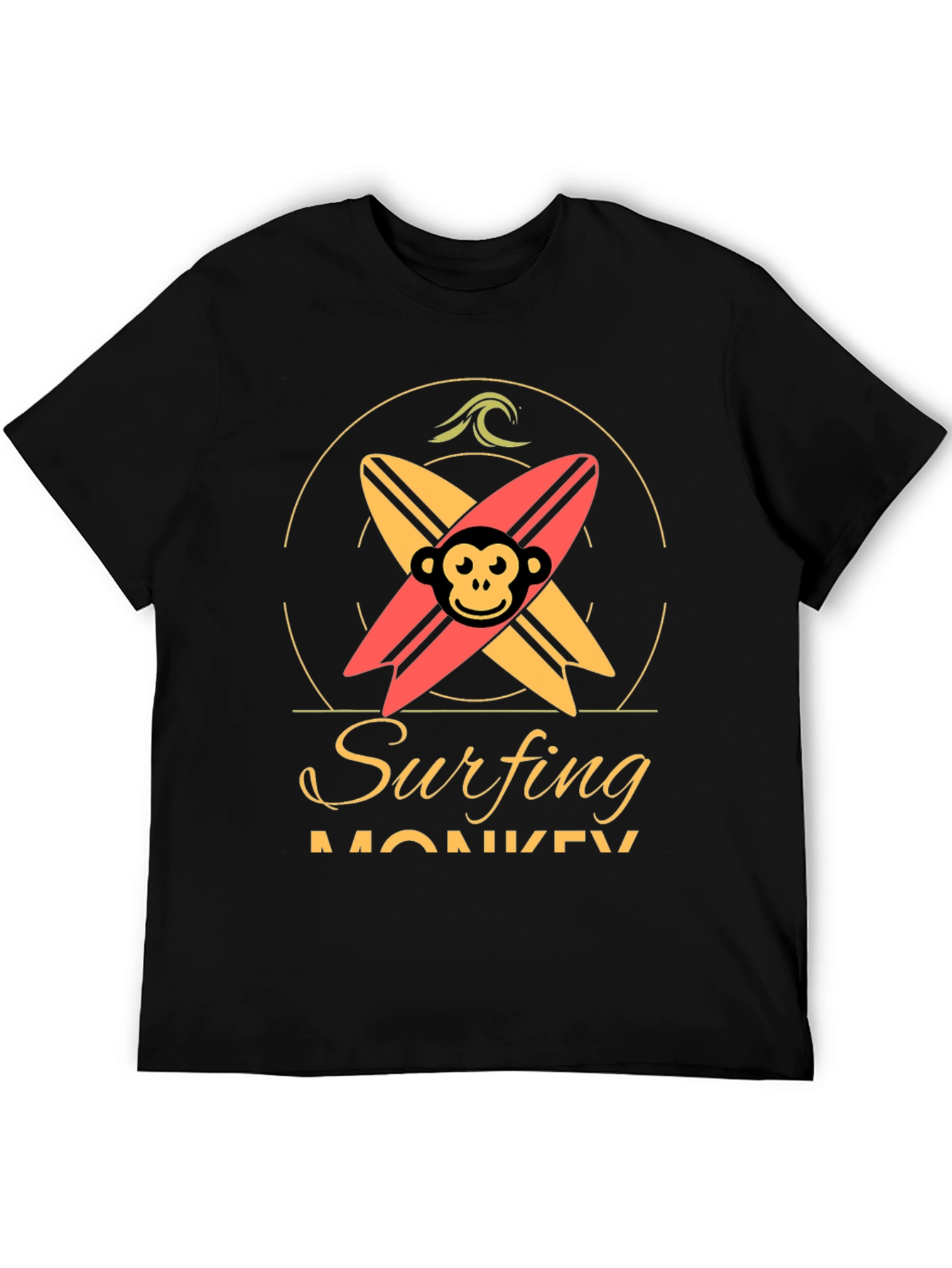 Surfing Monkey Graphic Tee