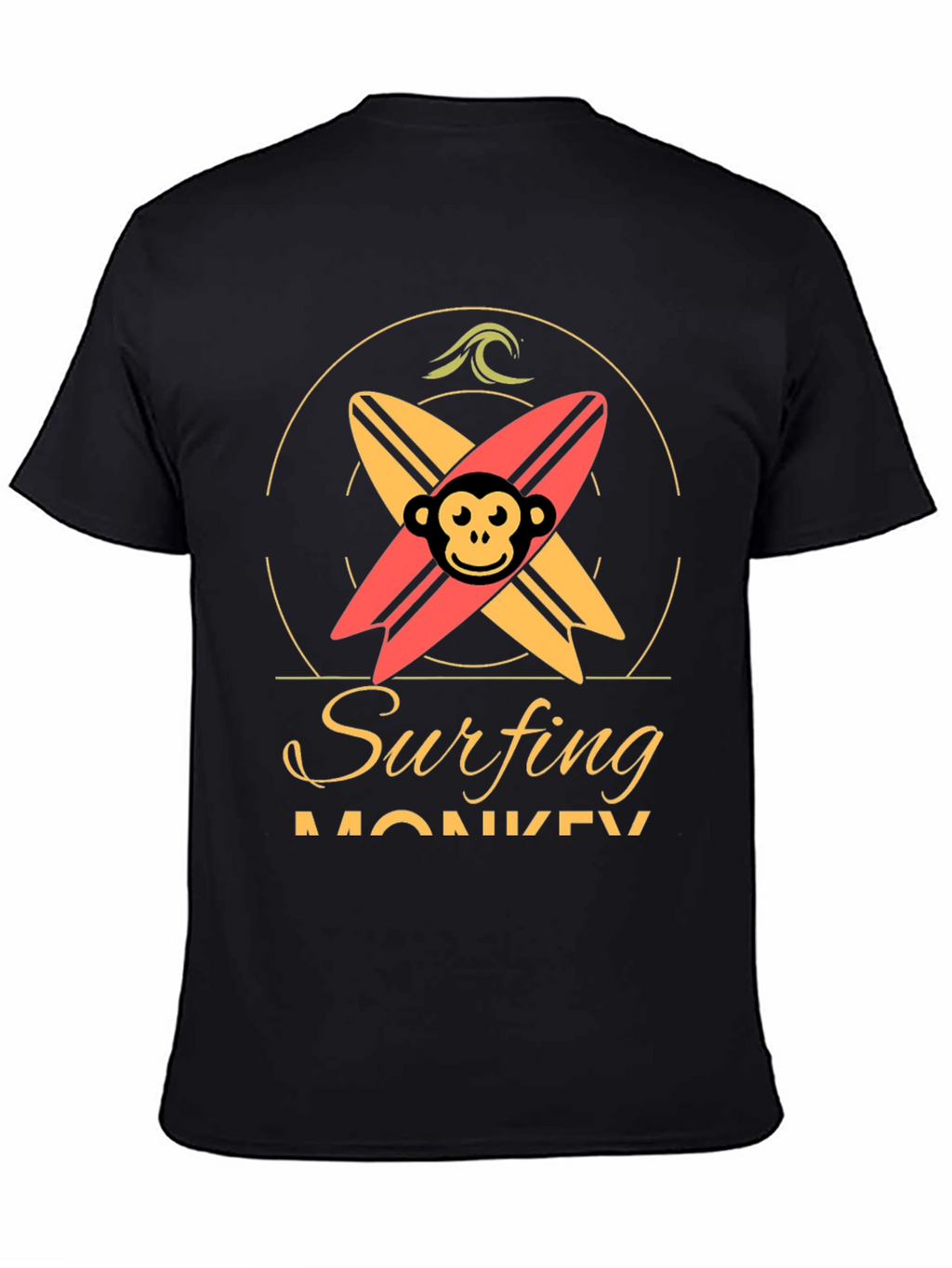 Surfing Monkey Graphic Tee