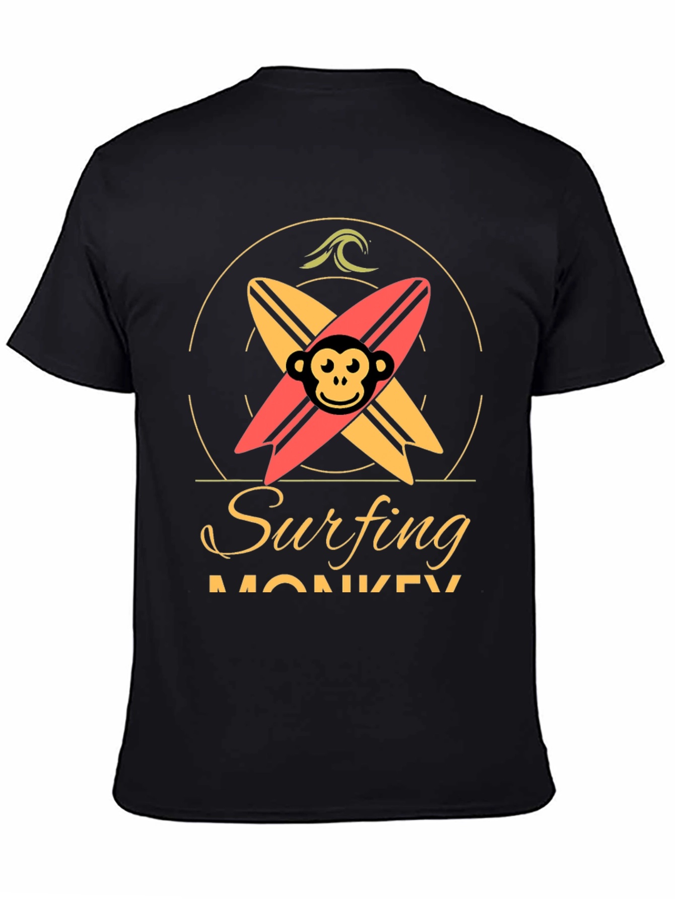 Surfing Monkey Graphic Tee