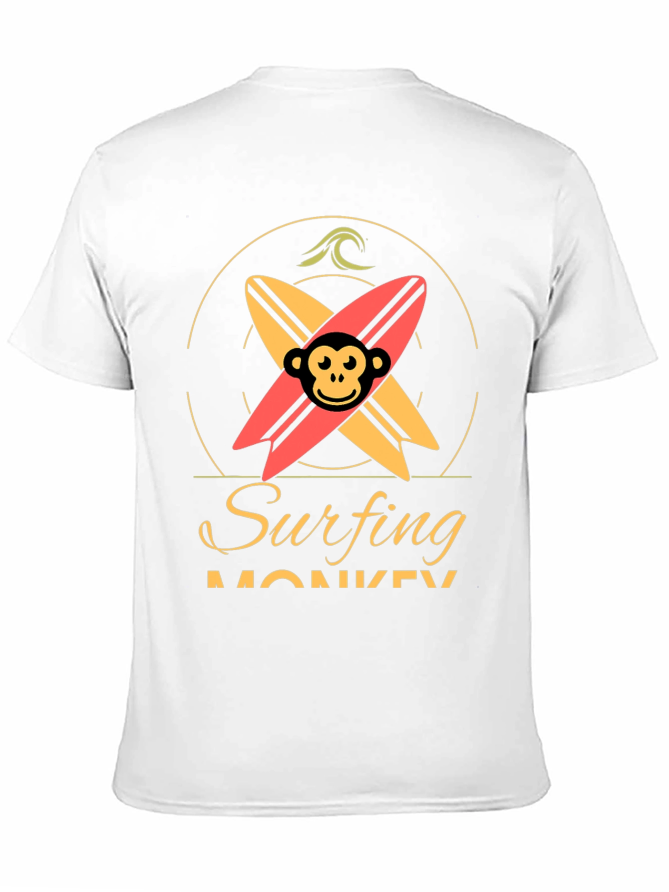 Surfing Monkey Graphic Tee