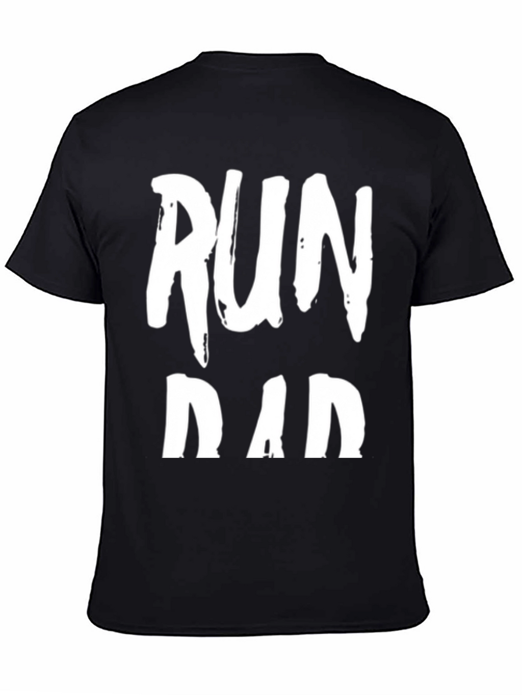 Run Dad Black Graphic T-Shirt