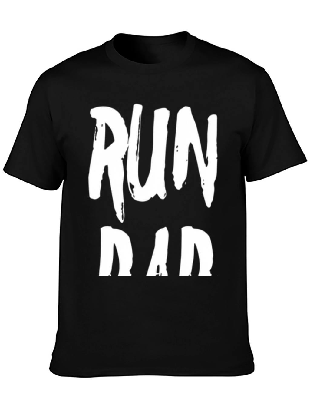 Run Dad Black Graphic T-Shirt