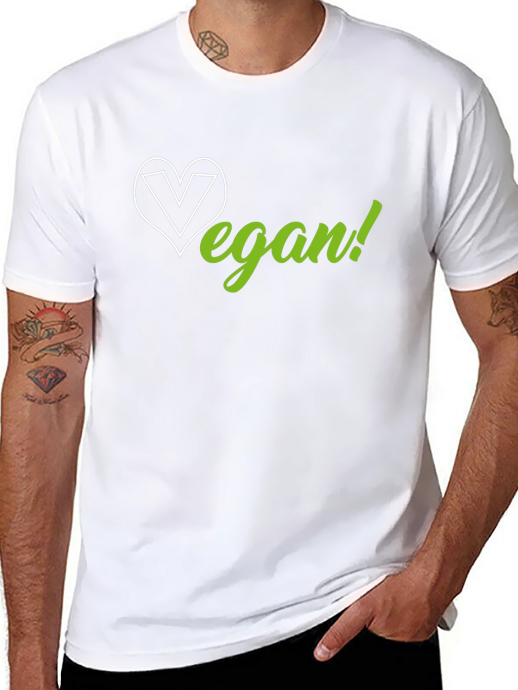 Vegan Heart Graphic T-Shirt