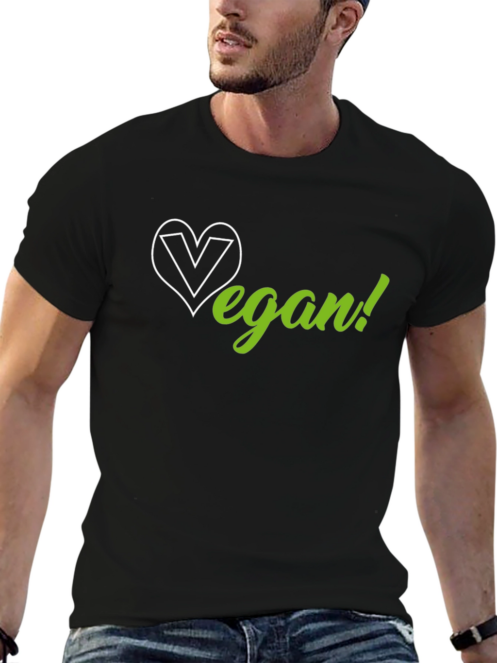 Vegan Heart Graphic T-Shirt