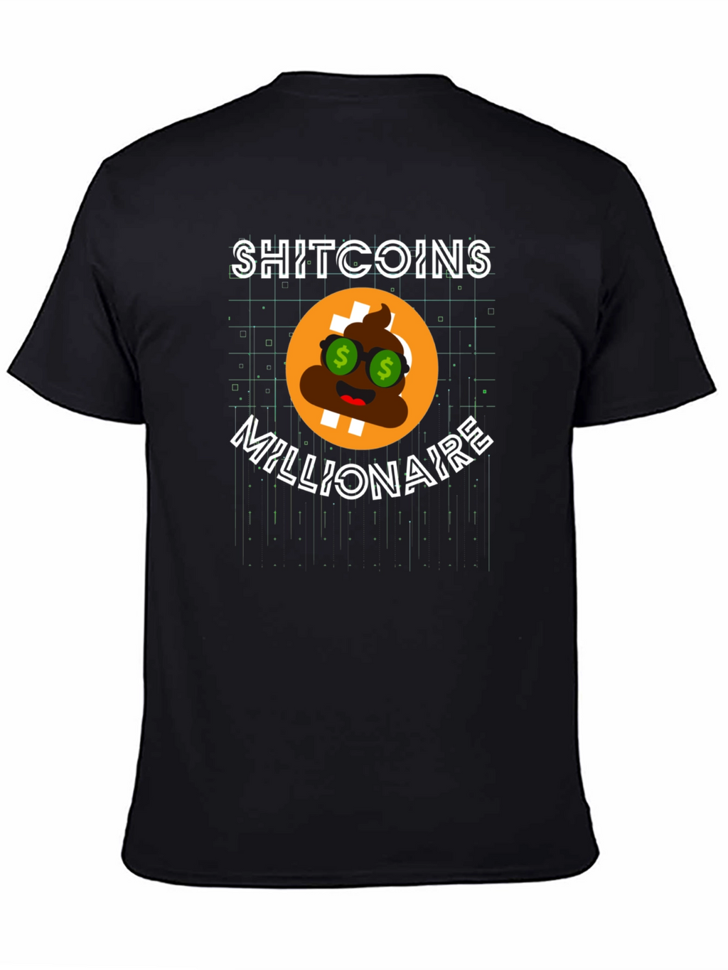 Shitcoins Millionaire Black T-Shirt