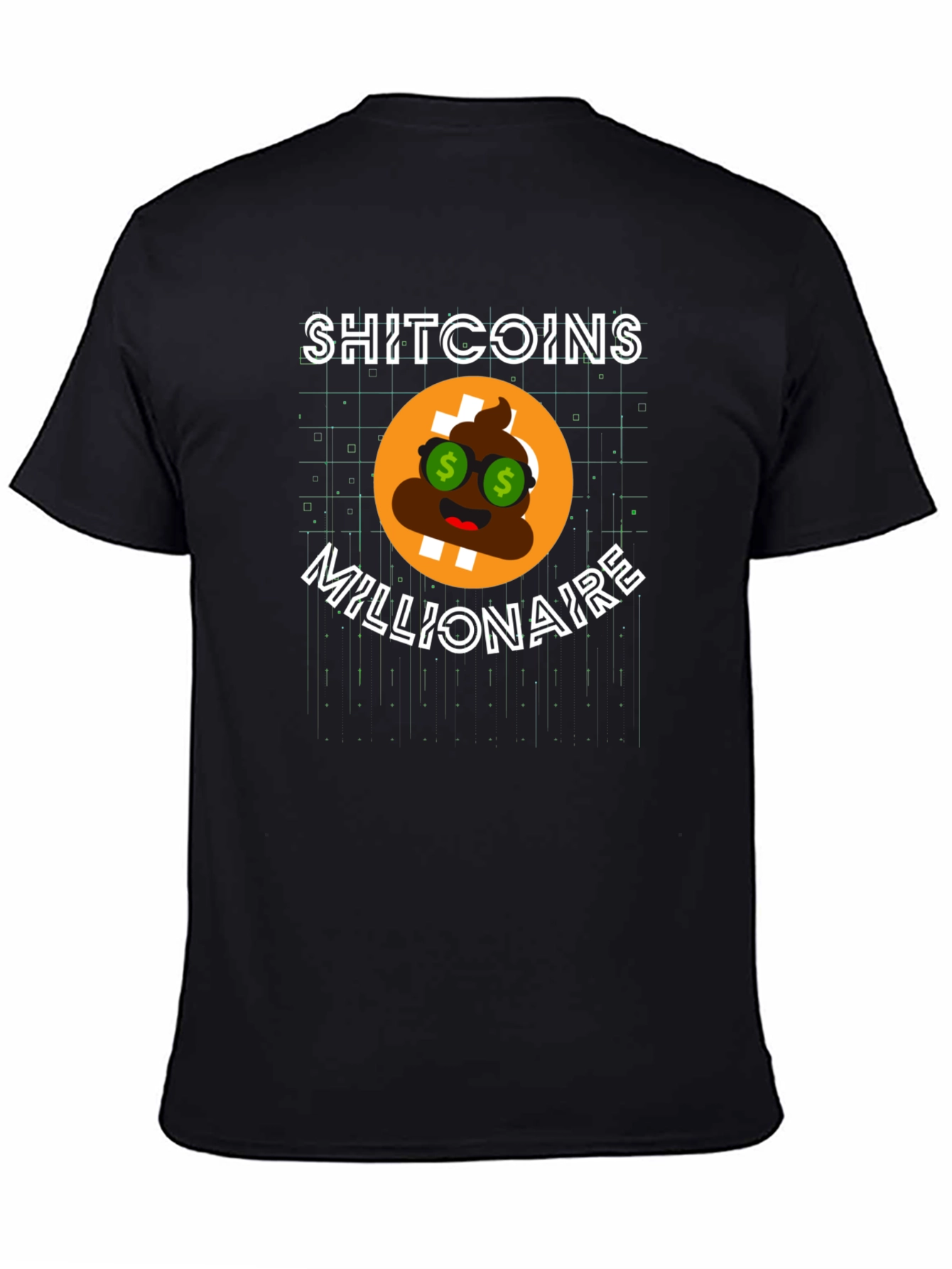 Shitcoins Millionaire Black T-Shirt