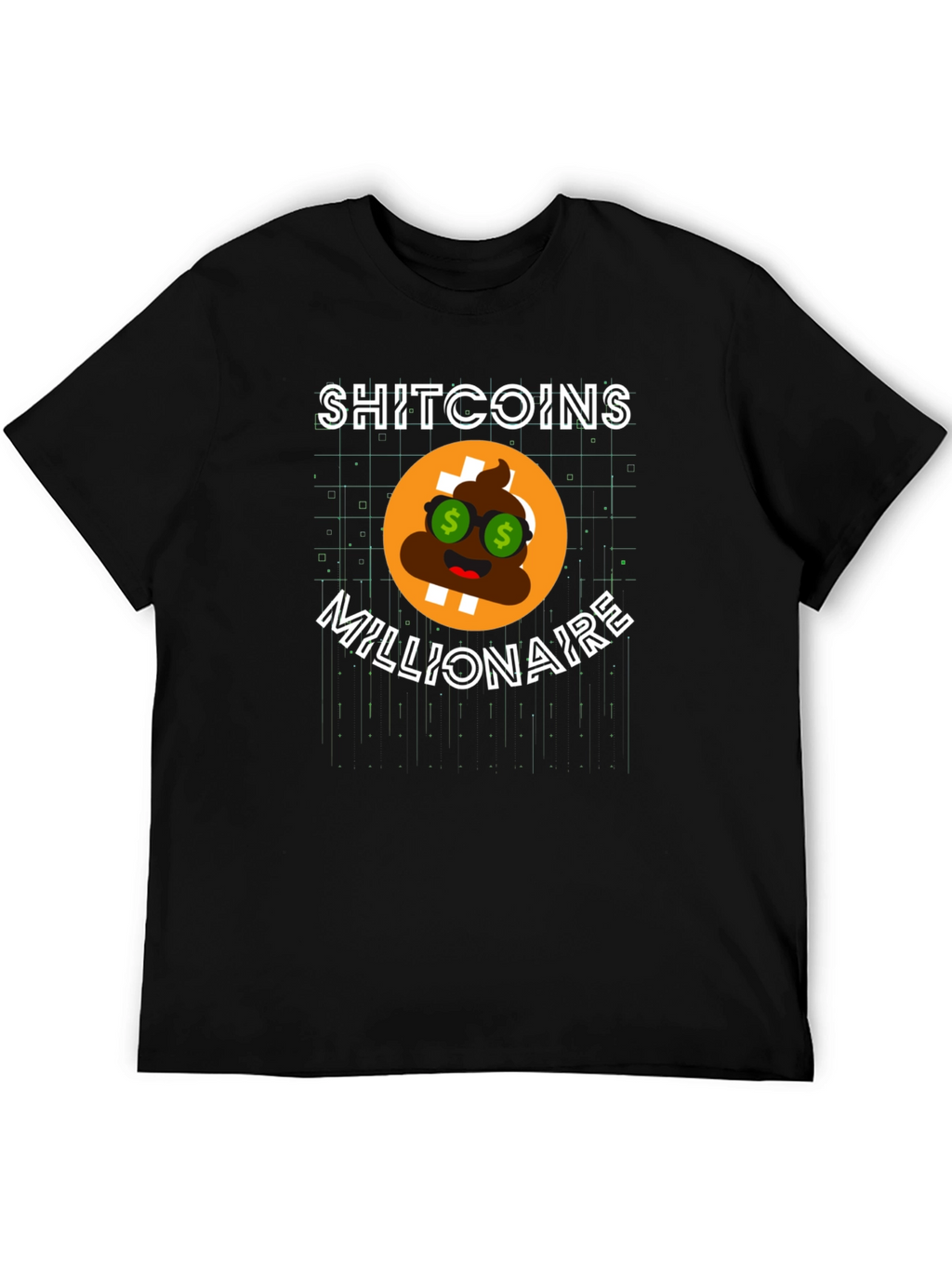 Shitcoins Millionaire Black T-Shirt