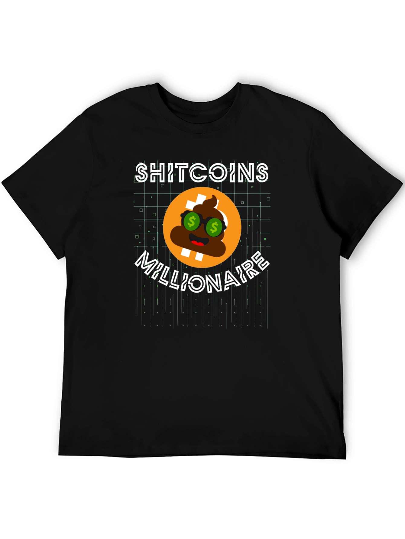 Shitcoins Millionaire Black T-Shirt