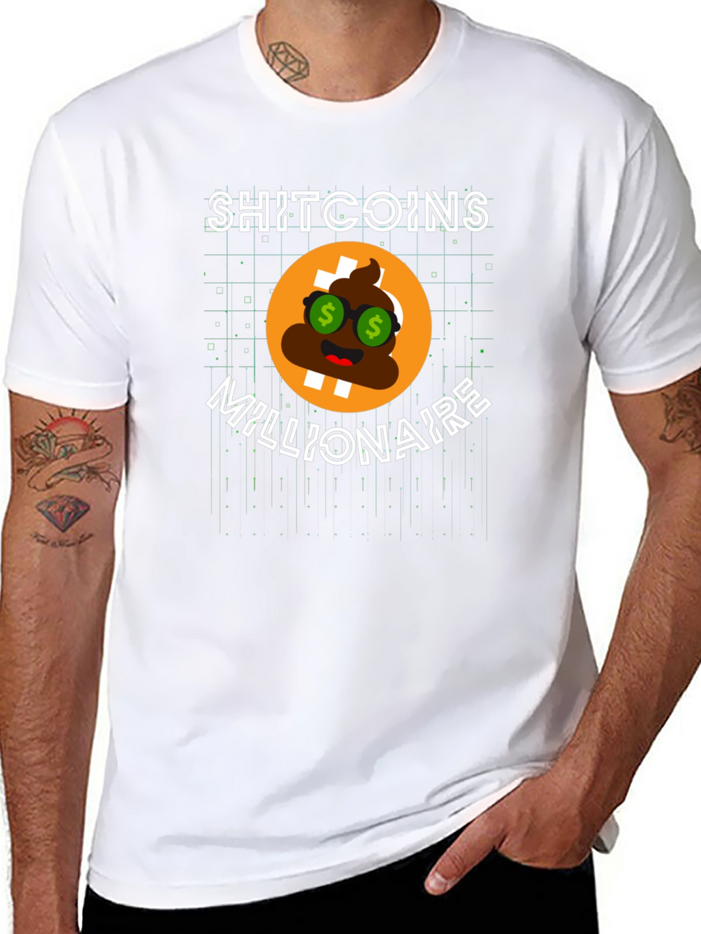 Shitcoins Millionaire Black T-Shirt