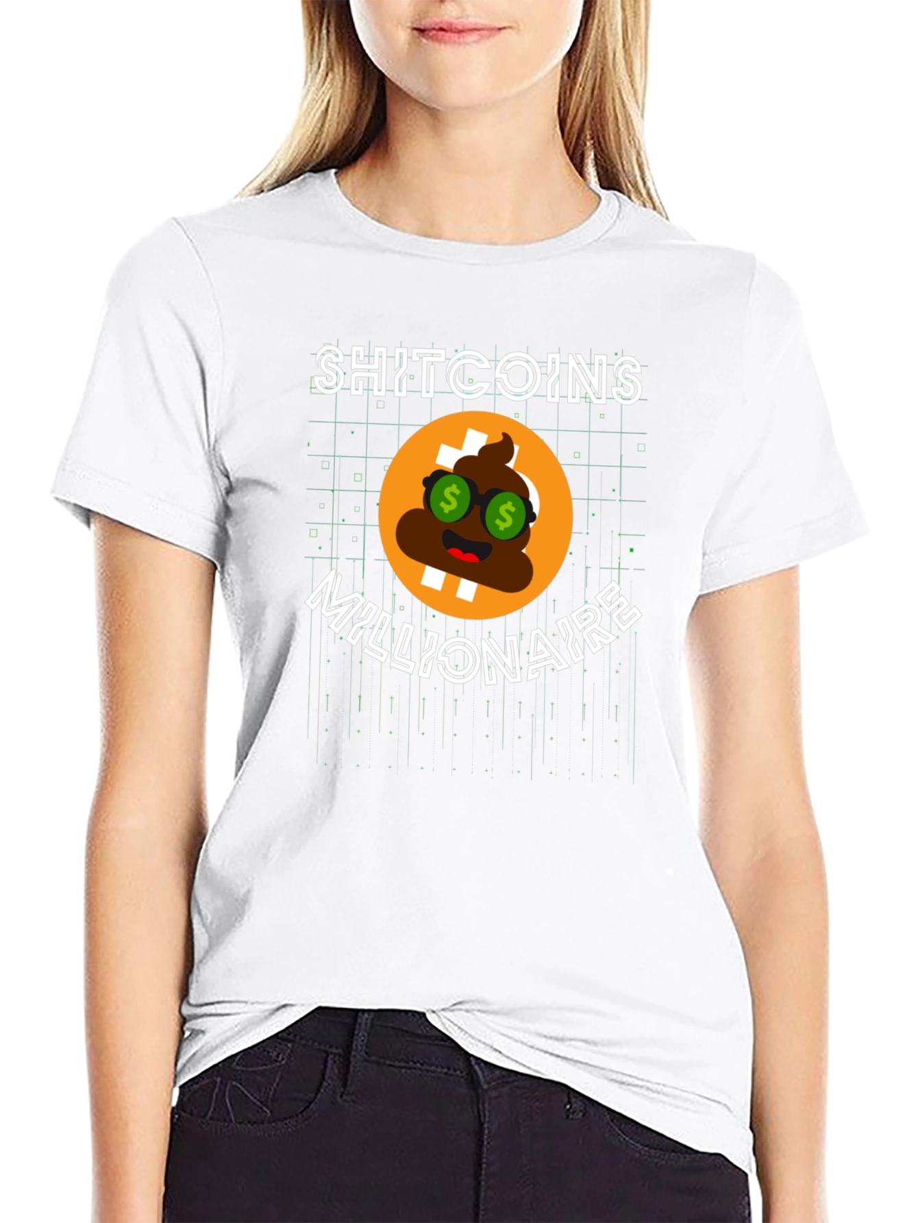 Shitcoins Millionaire Black T-Shirt