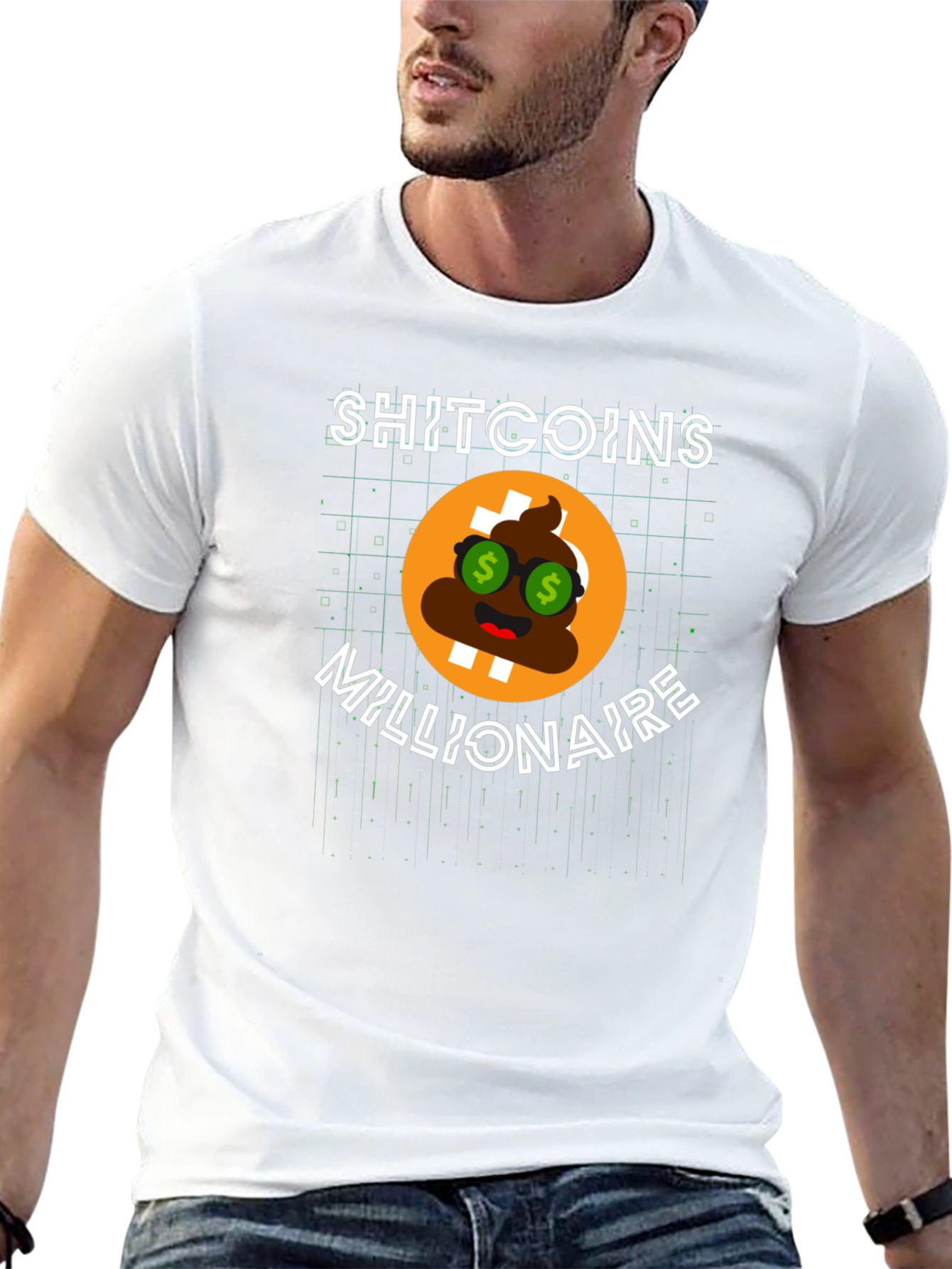 Shitcoins Millionaire Black T-Shirt