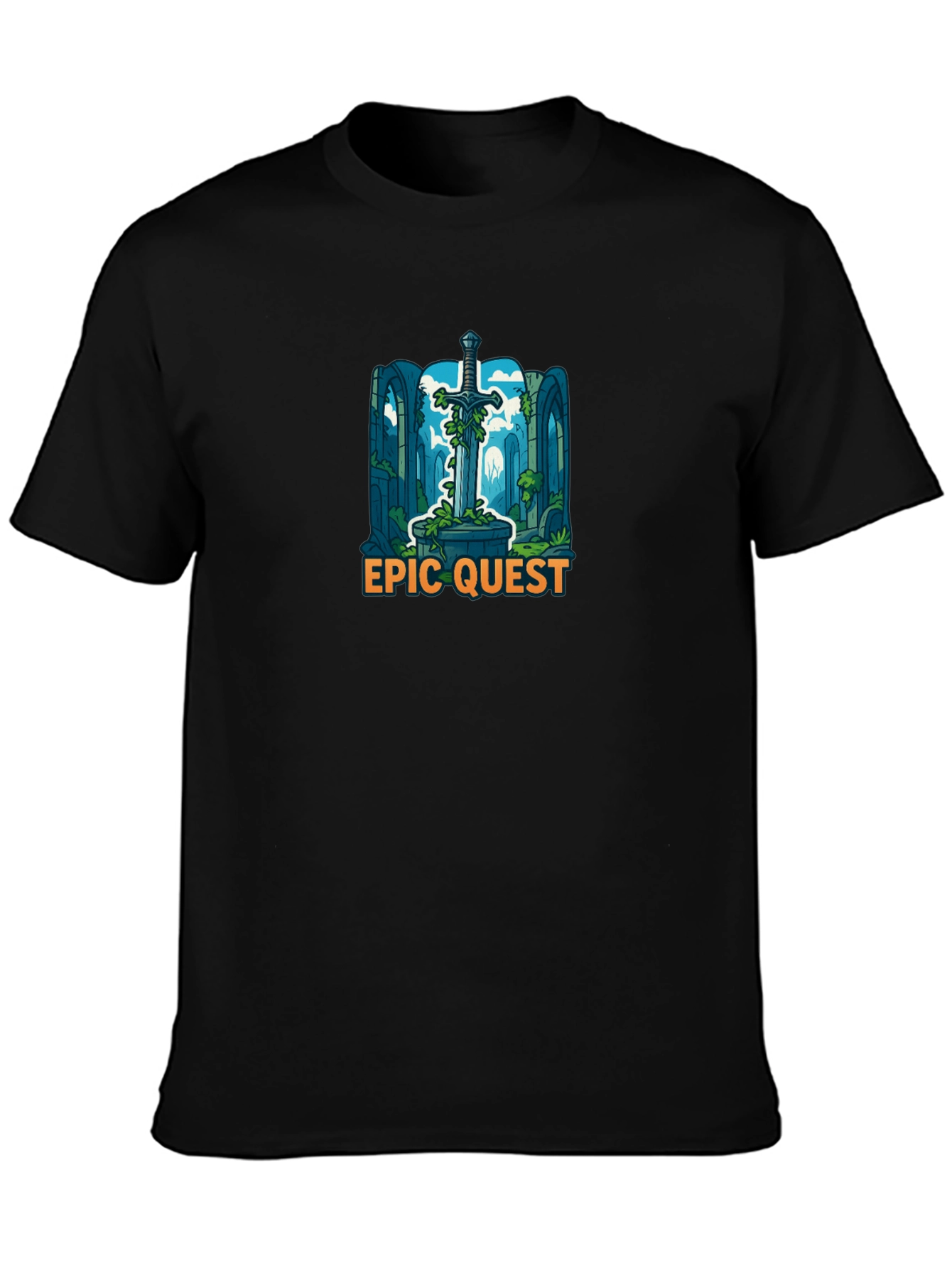 Epic Quest Sword Graphic T-Shirt
