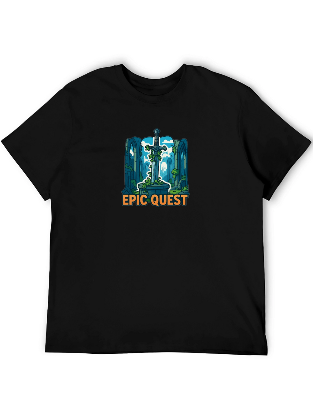 Epic Quest Sword Graphic T-Shirt