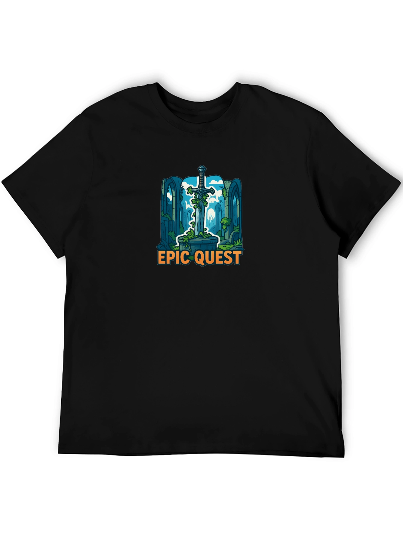 Epic Quest Sword Graphic T-Shirt