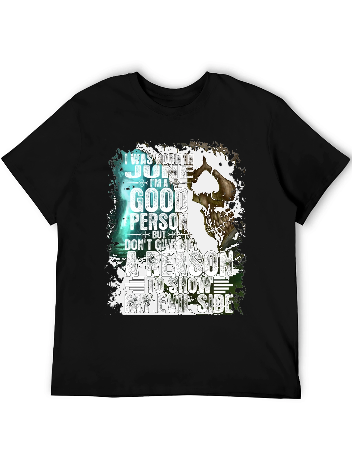 June Born Good Person Evil Side T-Shirt