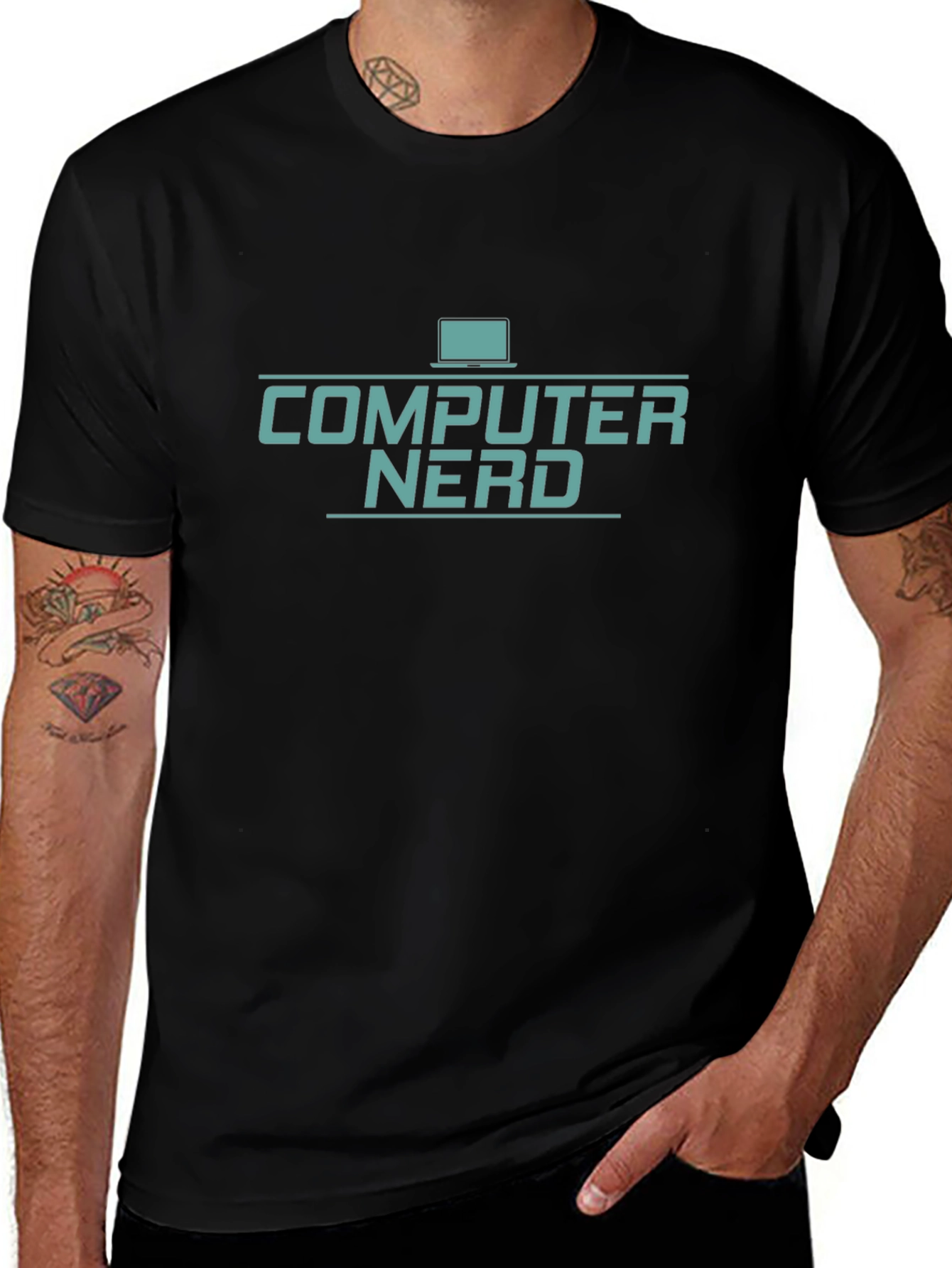 Computer Nerd Graphic T-Shirt