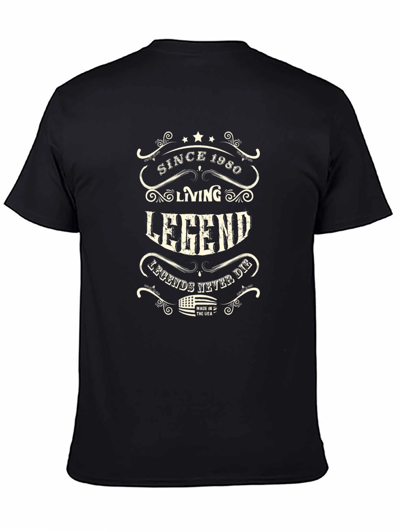 Since 1980 Living Legend Black T-Shirt