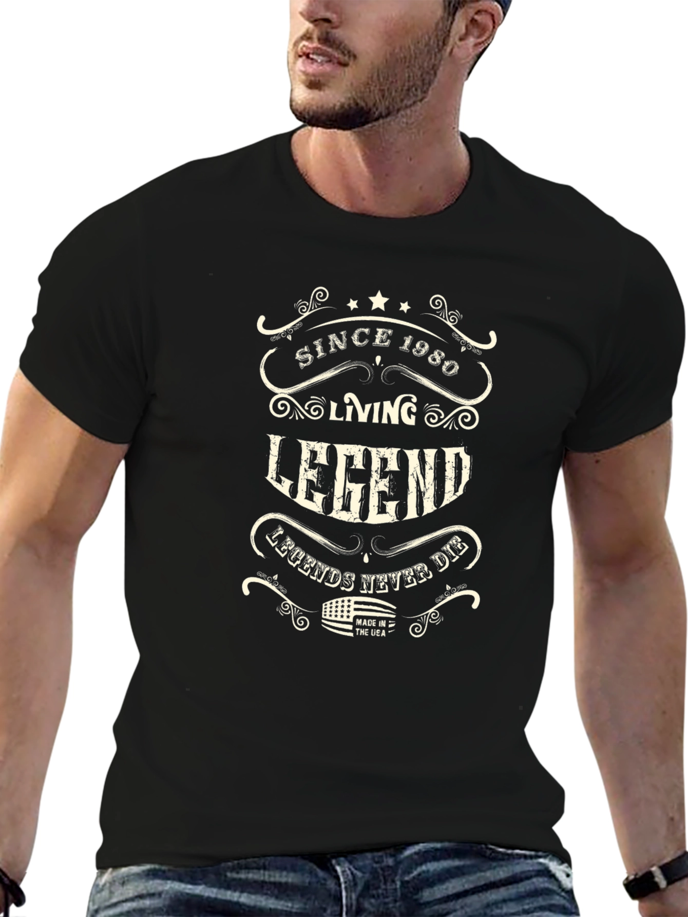 Since 1980 Living Legend Black T-Shirt
