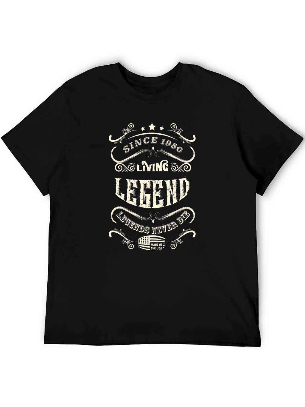Since 1980 Living Legend Black T-Shirt